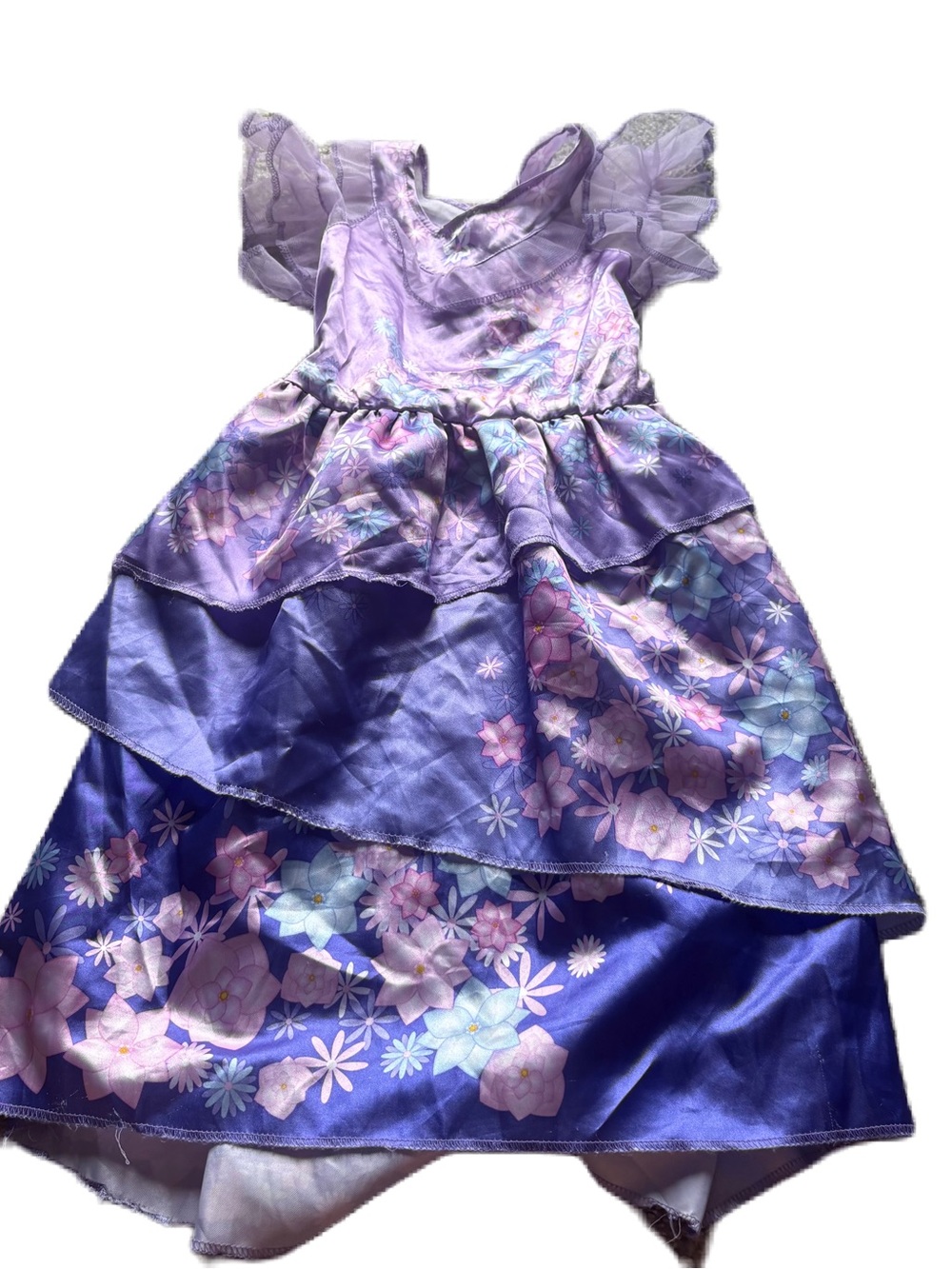 Disney Isabella Encanto Purple Floral Princess Dress Costume Sz 4-6X